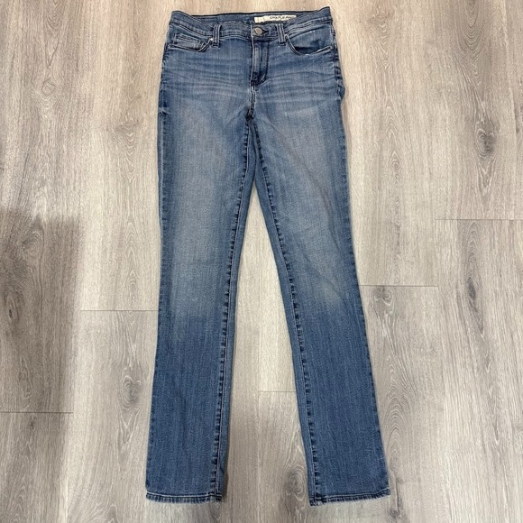 Dkny Denim - DKNY Jeans Womens 2 Blue Slim Straight Stretch Denim 27x32
